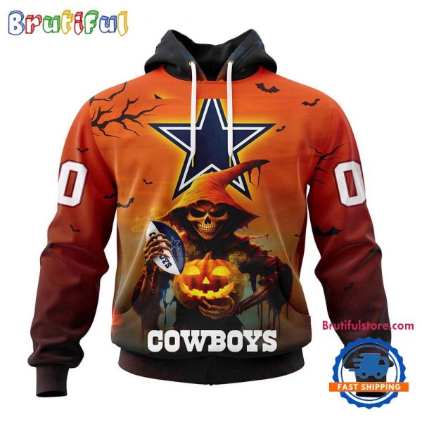 NFL Dallas Cowboy Ghost Witches Halloween Custom Hoodie