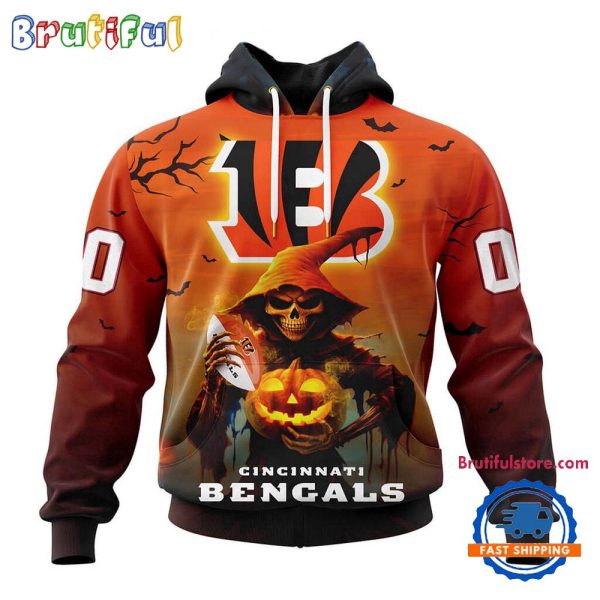 NFL Cincinnati Bengals Ghost Witches Halloween Custom Hoodie
