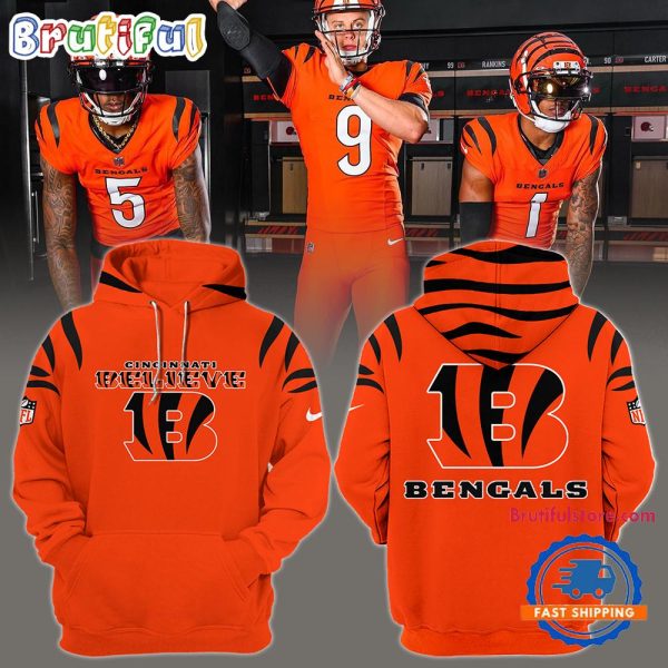 Cincinnati Bengals NFL 2024 Orange Hoodie