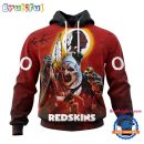 NFL Washington Commanders Horror Terrifier Ghoulish Valak Halloween Football Hoodie