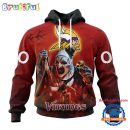 NFL Minnesota Vikings Horror Terrifier Ghoulish Valak Halloween Football Hoodie
