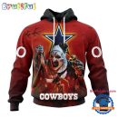 NFL Dallas Cowboys Horror Terrifier Ghoulish Valak Halloween Football Hoodie