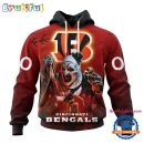 NFL Cincinnati Bengals Horror Terrifier Ghoulish Valak Halloween Football Hoodie