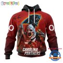 NFL Carolina Panthers Horror Terrifier Ghoulish Valak Halloween Football Hoodie
