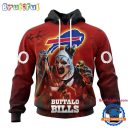 NFL Buffalo Bills Horror Terrifier Ghoulish Valak Halloween Football Hoodie