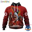 NFL Arizona Cardinals Horror Terrifier Ghoulish Valak Halloween Football Hoodie