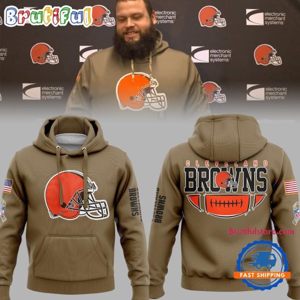 NFL Cleveland Browns Football Team America Flag Hoodie
