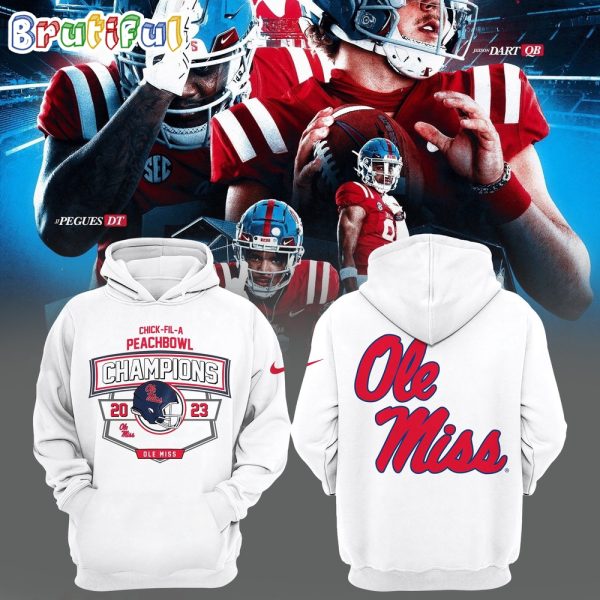 Chick-fil-A Peach Bowl Champions Ole Miss Rebels Football Hoodie