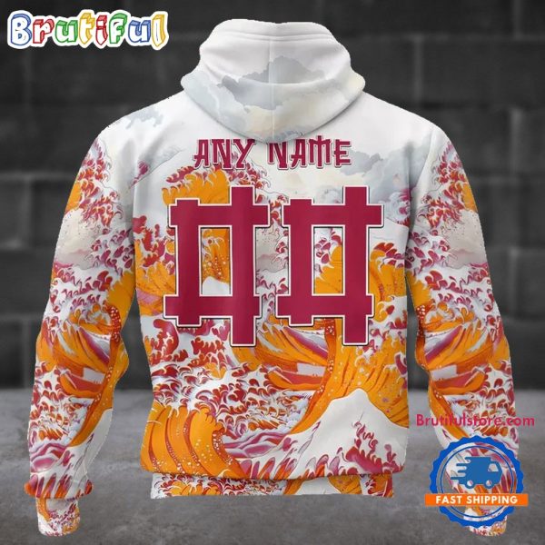 NFL Arizona Cardinals Football Great Wave All Over Print Hoodie - Image 2