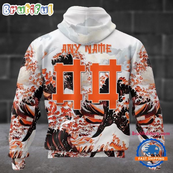 NFL Cincinnati Bengals Football Great Wave All Over Print Hoodie - Image 2