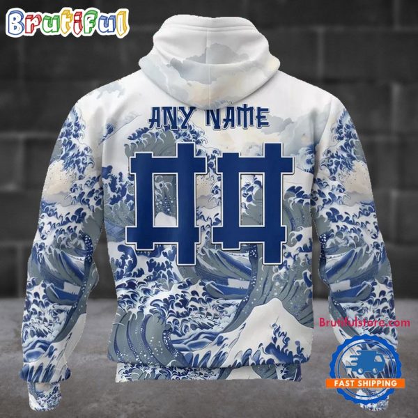 NFL Indianapolis Colts Football Great Wave All Over Print Hoodie - Image 2