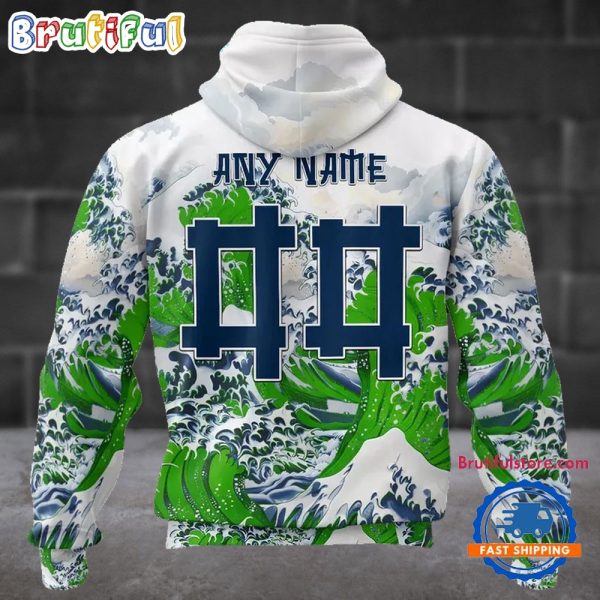 NFL Seattle Seahawks Football Great Wave All Over Print Hoodie - Image 2