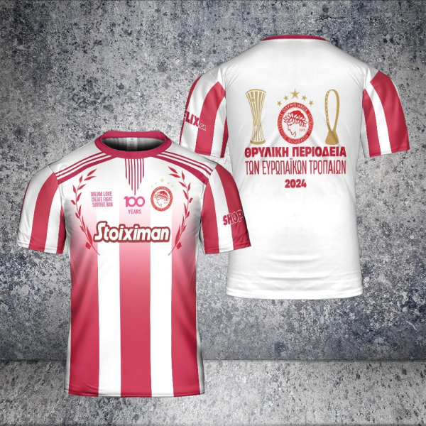 Dream Love Create Fight Survive Win 100 Years Olympiacos 3D T-Shirt