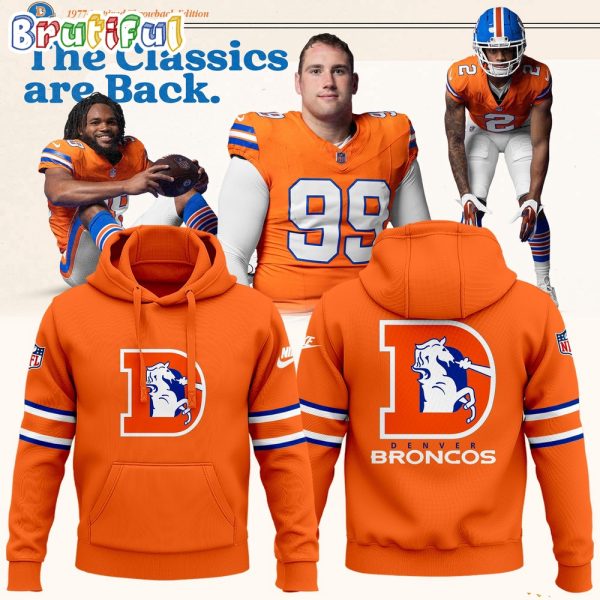NFL Denver Broncos Orange Crush All Over Print Hoodie