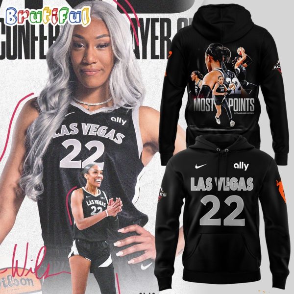 Las Vegas Aces Wilson 22 Basketball Hoodie