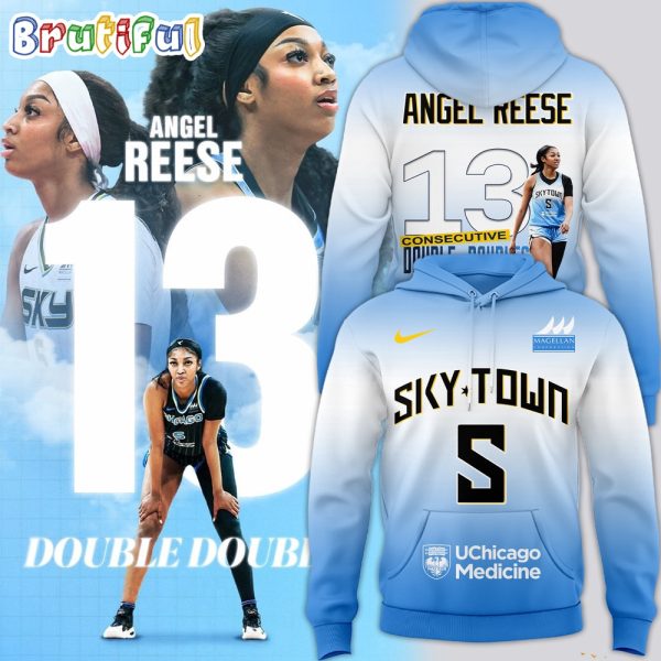 Angel Reese Chicago Sky WNBA 2024 Consecutive Double Doubles Hoodie