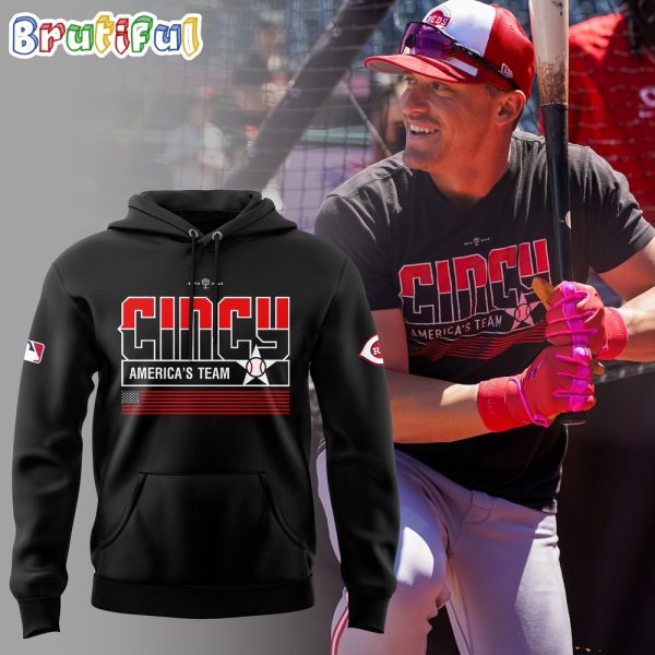 Cincinnati Reds America Baseball Team 2024 Hoodie
