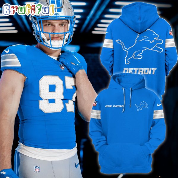 NFL Detroit Lions One Pride Honolulu Blue Hoodie