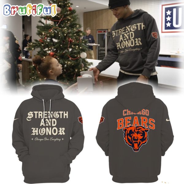 Chicago Bears Football Strength And Honor Hoodie