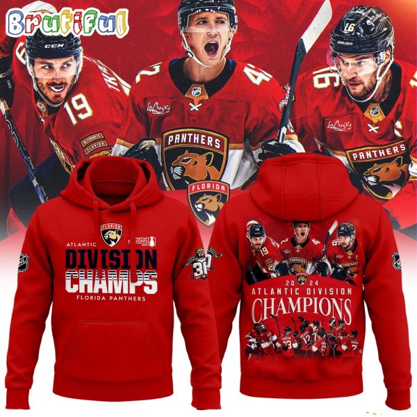 Florida Panthers 2024 NHL Atlantic Division Champions Hoodie