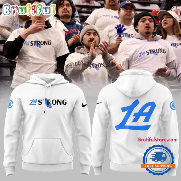 Los Angeles Clippers LAStrong Limited Edition White Hoodie Shirt