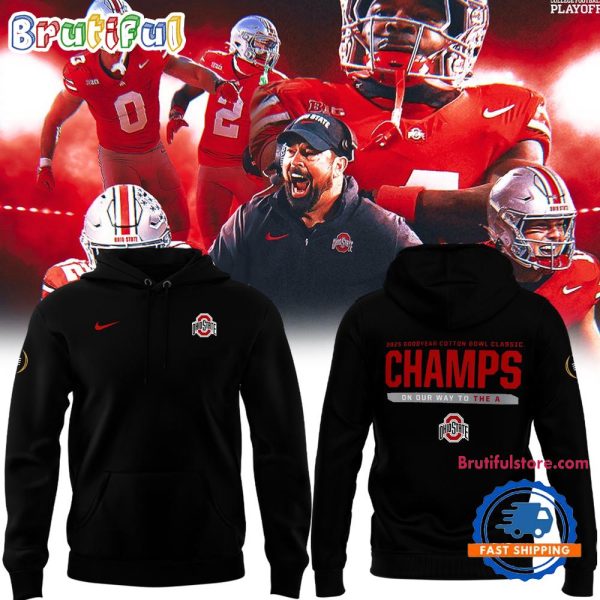 Ohio State Buckeyes Playoff 2025 Cotton Bowl Champions Limited Edition Hoodie Shirt