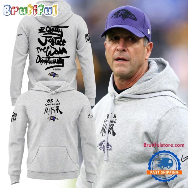 Baltimore Ravens 2024 NFL Be A Change Maker Hoodie Shirt