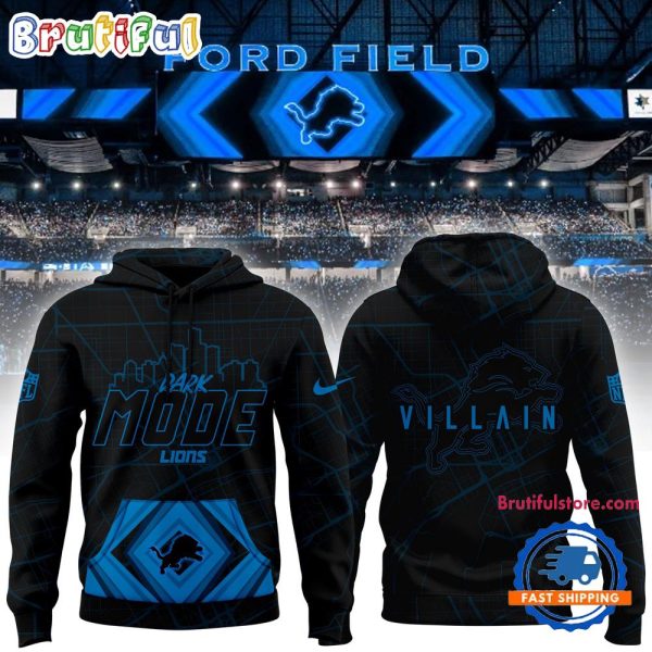 Detroit Lions Back In Black 2024 New Design Hoodie Shirt