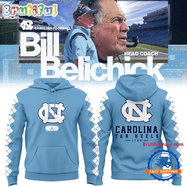 North Carolina Tar Heels Head Coach Bill Belichick Limited Hoodie Shirt