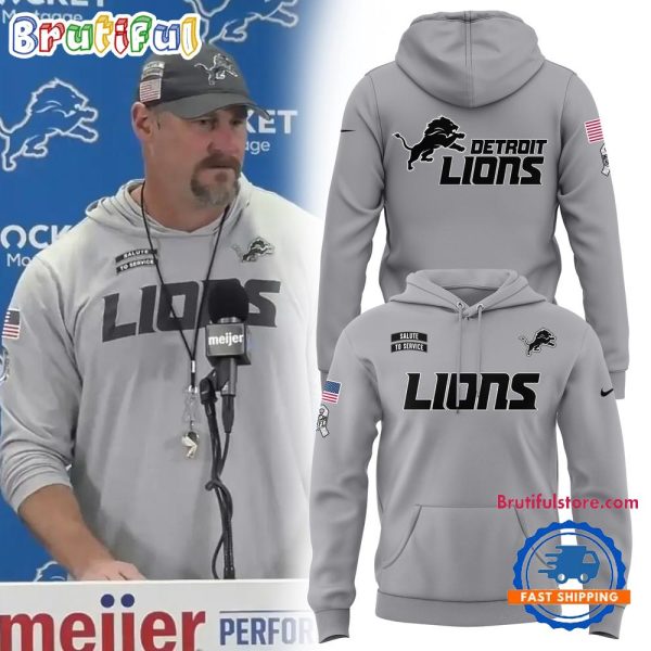 Detroit Lions Special Edition Veterans Salute to Service New Design Hoodie Shirt