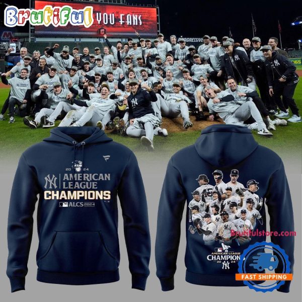 New York Yankees 2024 American League Champions Hoodie Shirt