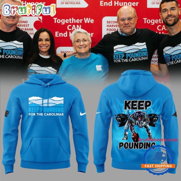 Carolina Panthers NFL 2024 Keep Pounding All Over Print Hoodie Shirt