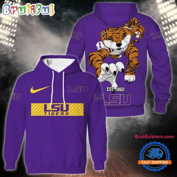 NCAA LSU Tigers Team Est 1860 Hoodie Shirt