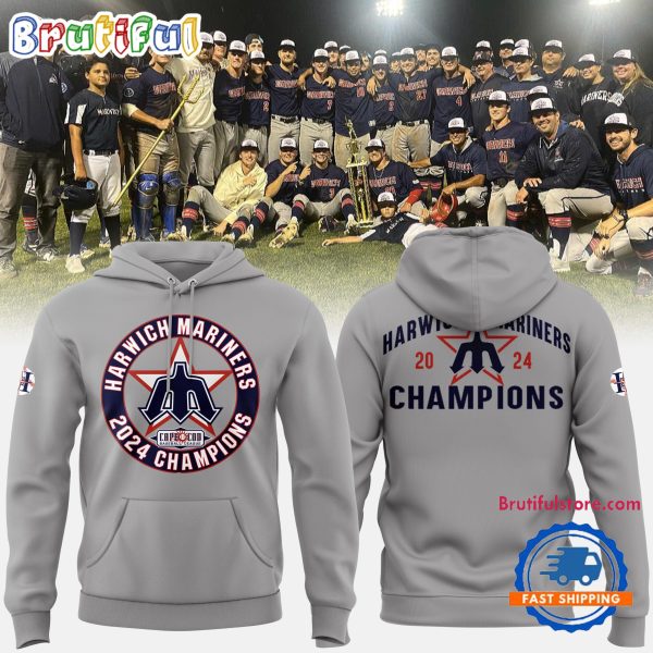 Harwich Mariners 2024 CCBL Baseball Champions Hoodie Shirt