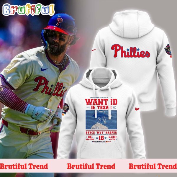 Bryce Harper Philadelphia Phillies 2024 MLB 8X All-Star Game Hoodie Shirt