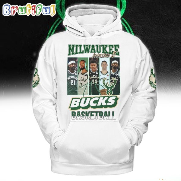 Milwaukee Bucks Starting 5 Basketball Hoodie Shirt