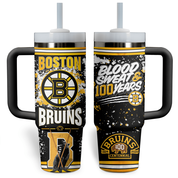 Boston Bruins NHL Custom Stanley Quencher 30oz-40oz Stainless Steel