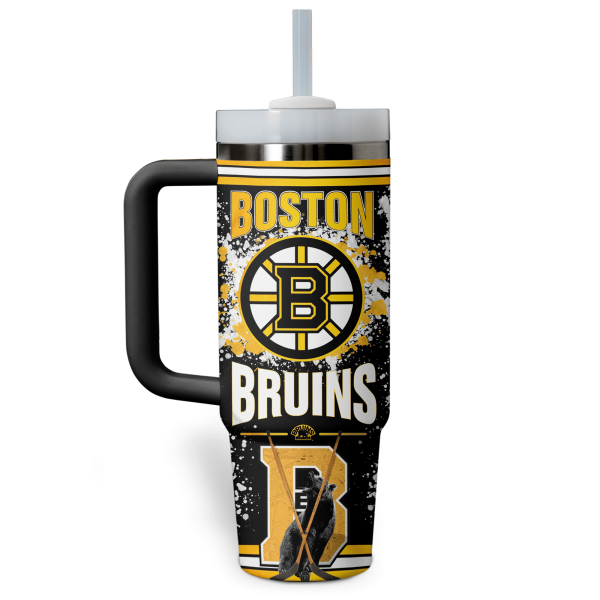 Boston Bruins NHL Custom Stanley Quencher 30oz-40oz Stainless Steel - Image 2
