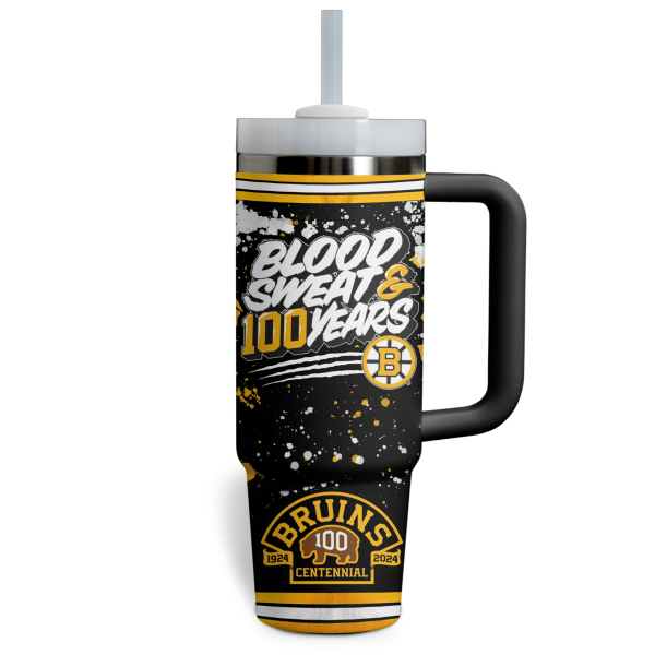 Boston Bruins NHL Custom Stanley Quencher 30oz-40oz Stainless Steel - Image 3