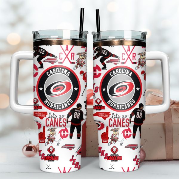 Carolina Hurricanes Ice hockey NHL Sport Custom Stanley Quencher 30oz-40oz Stainless Steel Tumbler - Image 2