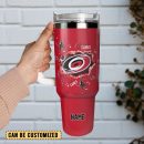 Carolina Hurricanes Ice Hockey NHL Sport Custom Stanley Quencher 30oz-40oz Stainless Steel Tumbler Hot And Cold Tumbler