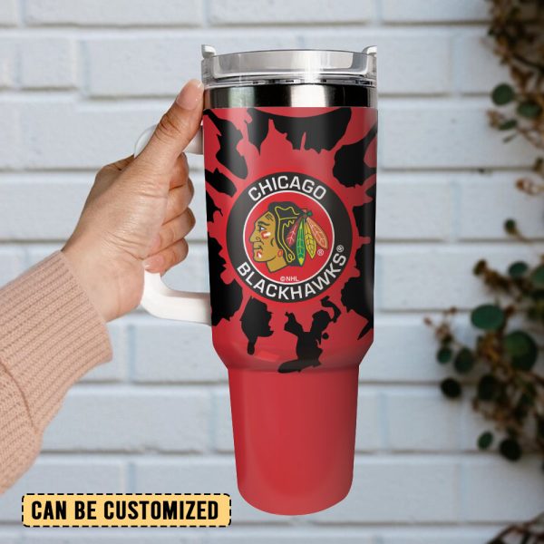 Chicago Blackhawks Hockey NHL Sport Custom Stanley Quencher 30oz-40oz Stainless Steel Tumbler Hot And Cold Tumbler - Image 2