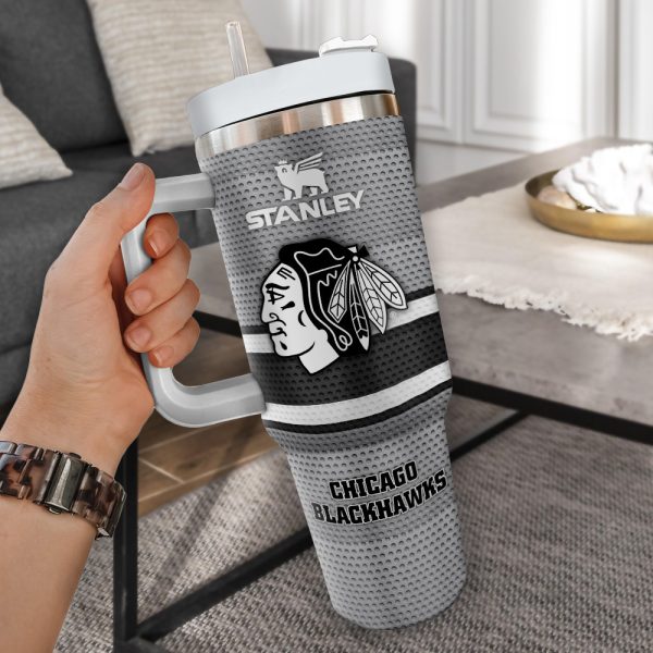 Chicago Blackhawks NHL Custom Stanley Quencher 30oz-40oz Stainless Steel Tumbler - Image 2