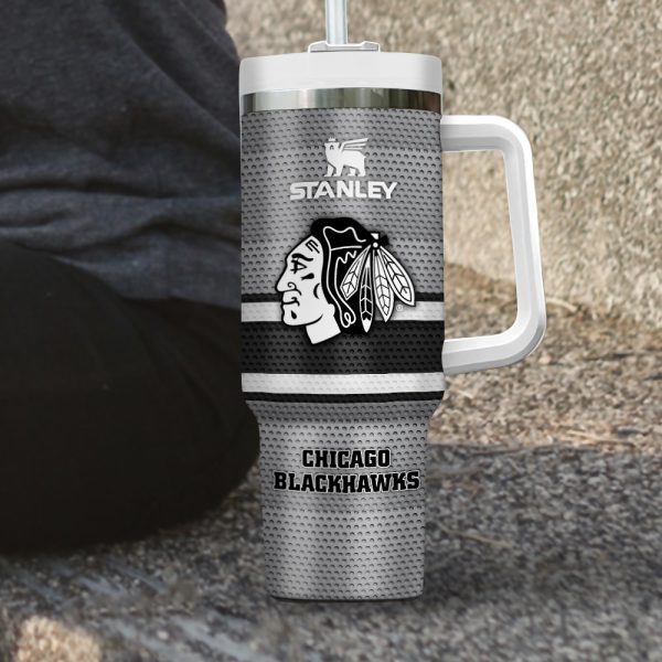 Chicago Blackhawks NHL Custom Stanley Quencher 30oz-40oz Stainless Steel Tumbler - Image 3