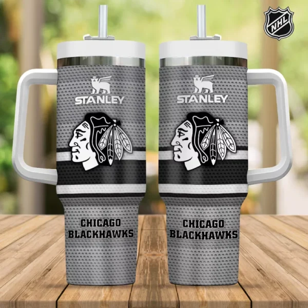Chicago Blackhawks NHL Custom Stanley Quencher 30oz-40oz Stainless Steel Tumbler - Image 7