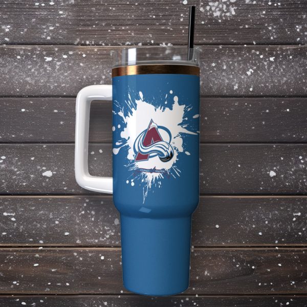 Colorado Avalanche NHL Custom Stanley Quencher 30oz-40oz Stainless Steel Tumbler Hot And Cold Tumbler - Image 2