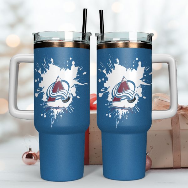 Colorado Avalanche NHL Custom Stanley Quencher 30oz-40oz Stainless Steel Tumbler Hot And Cold Tumbler - Image 4