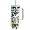 Dallas Stars NHL Custom Stanley Quencher 30oz-40oz Stainless Steel Tumbler Hot And Cold Tumbler