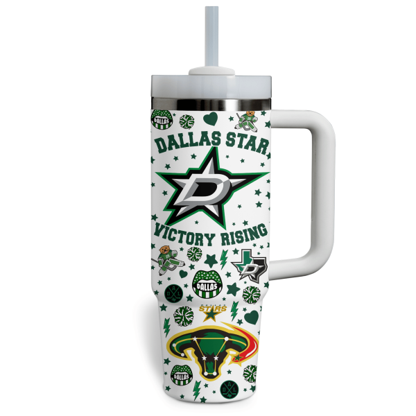 Dallas Stars NHL Custom Stanley Quencher 30oz-40oz Stainless Steel Tumbler Hot And Cold Tumbler - Image 3