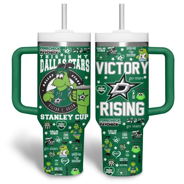 Dallas Stars NHL Custom Stanley Quencher 30oz-40oz Stainless Steel Tumbler